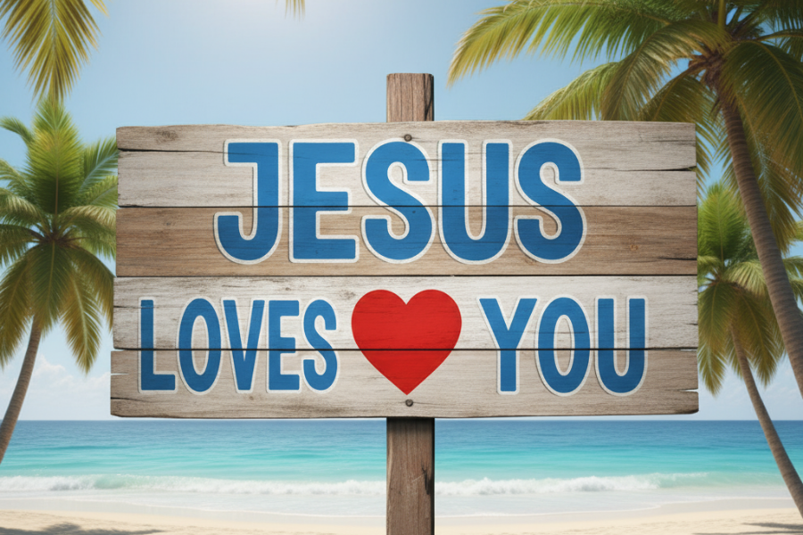 Jesus Loves You Beach