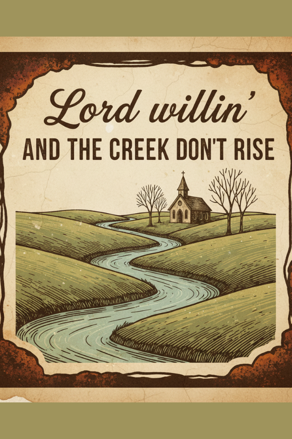 Church & Creek with phrase "Lord Willin" - 2