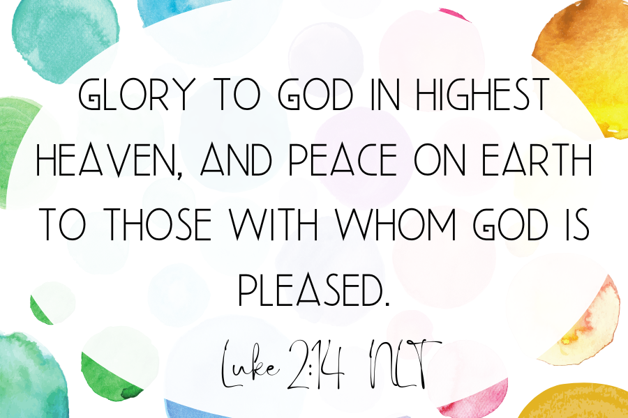 Graphic Luke 2:14 NLT