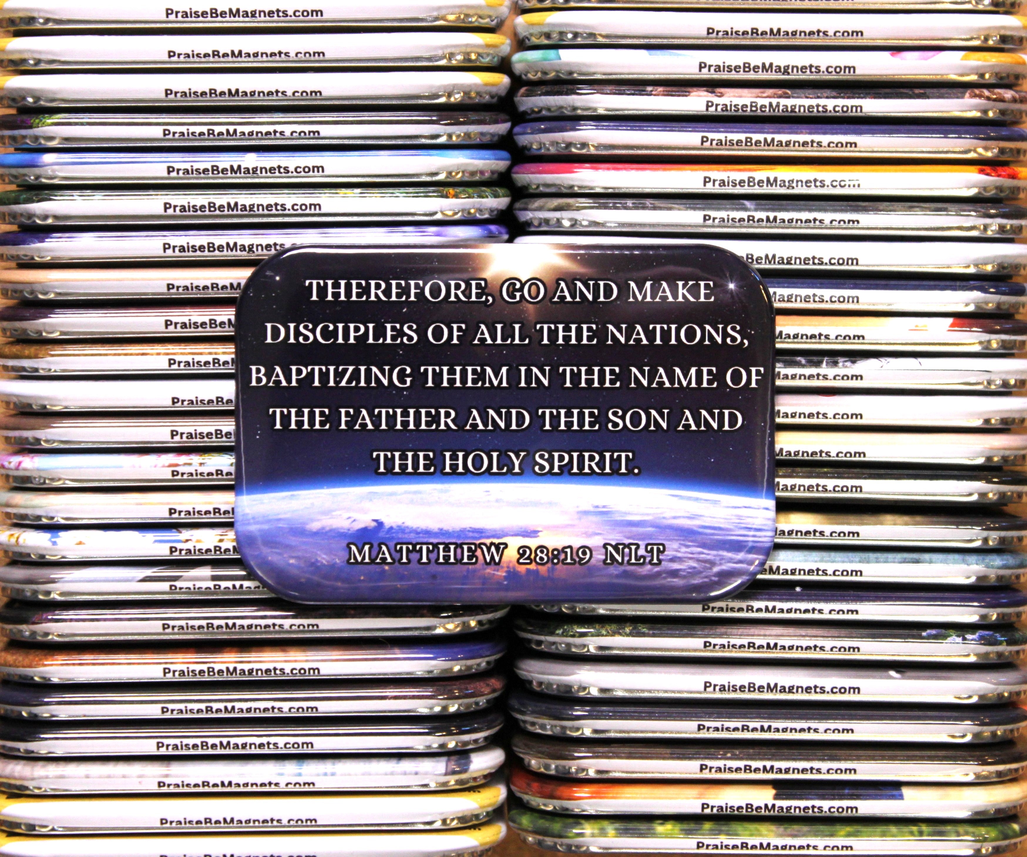 Photo Matthew 28:19 NLT